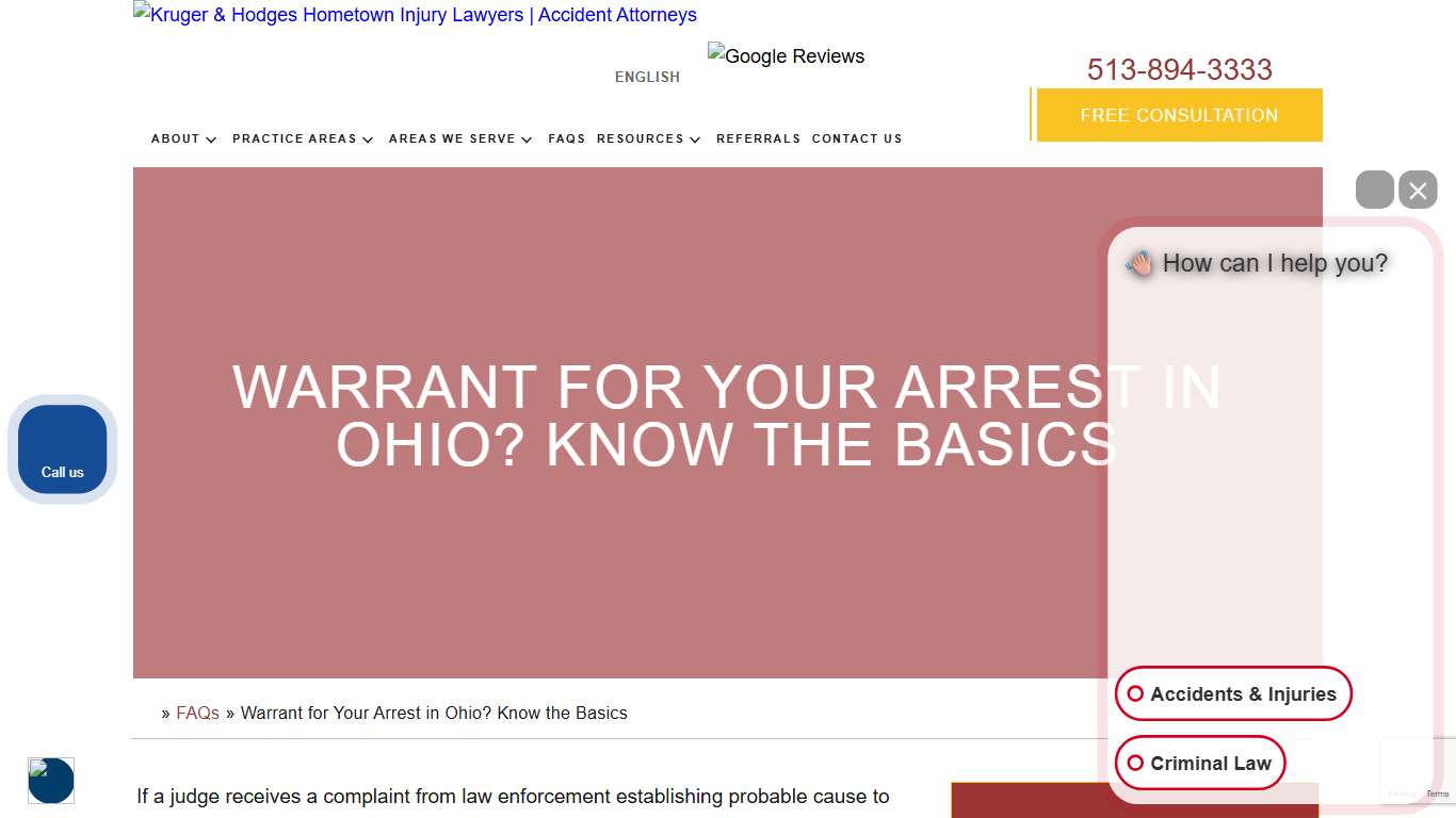 Warrant for Your Arrest? Know the Basics Free Consultation